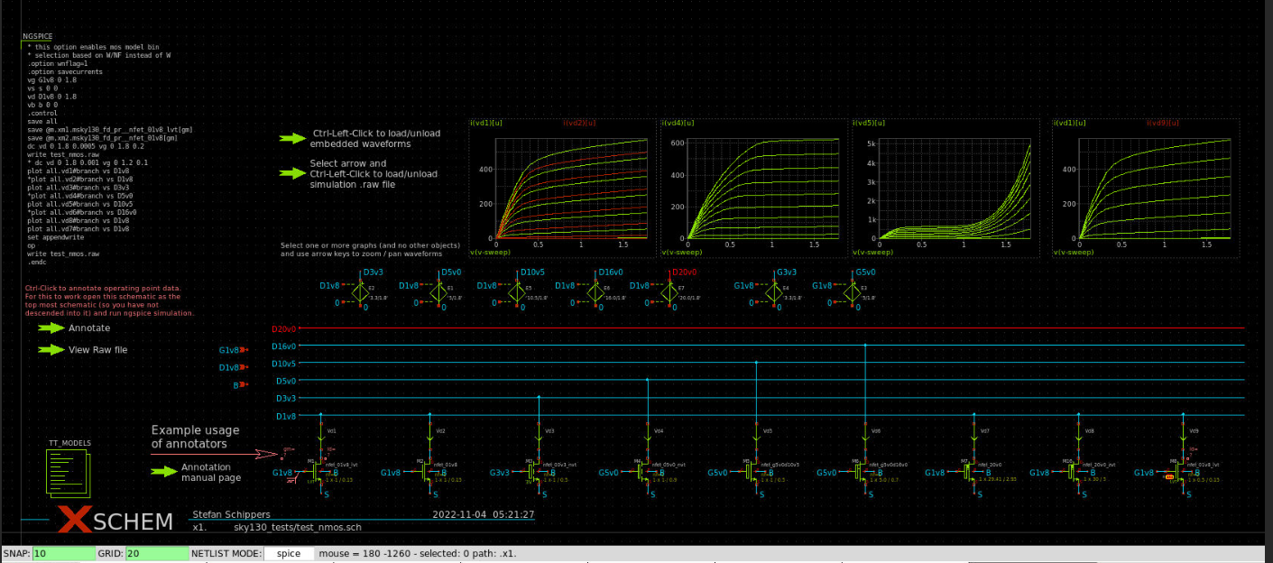 Xschem Sky130A update sim data