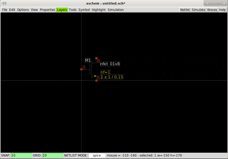 Xschem Select nfet3