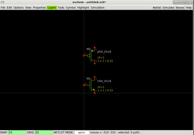 Xschem Select pfet3