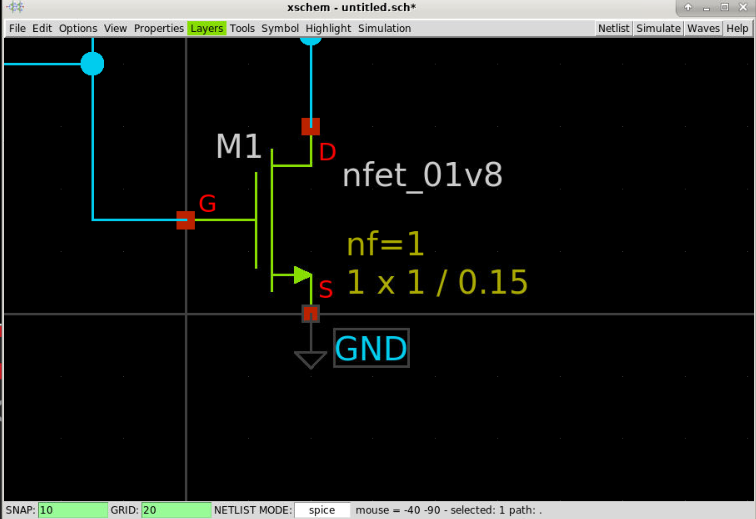 Xschem Add GND