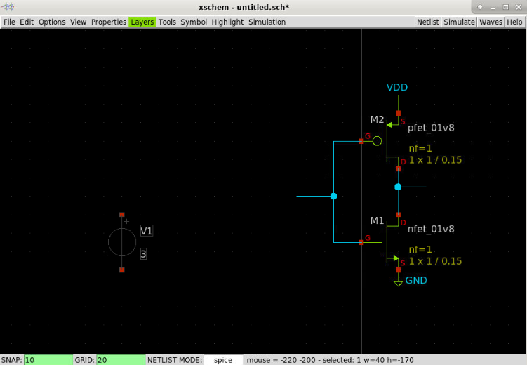 Xschem Add vsource