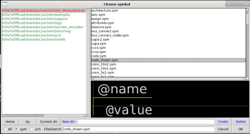 Xschem Add Code_shown
