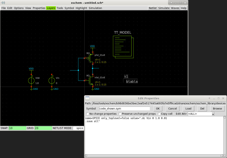 Xschem Code_shown value