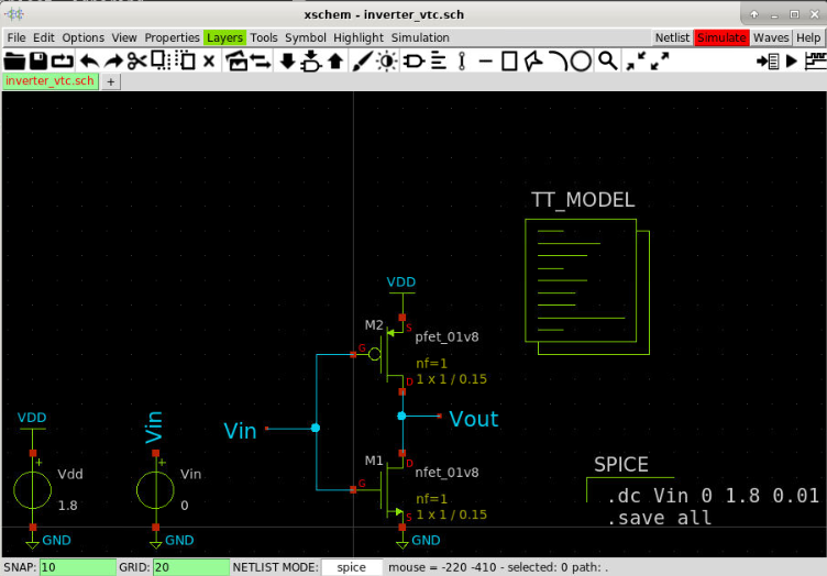 Xschem simulate